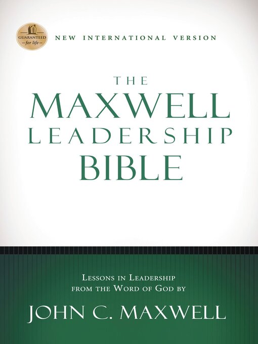 Title details for NIV, the Maxwell Leadership Bible by John C. Maxwell - Available